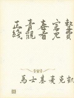 正青春完整版在线观看免费封面