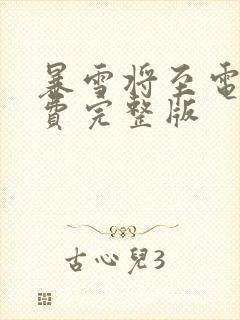 暴雪将至电影免费完整版