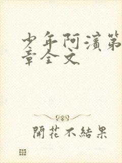 少年阿滨第13章全文