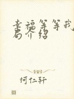 幸福等等我大结局介绍