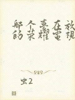 哪个台在放沉默的荣耀电视剧呢