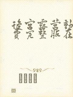 后宫露营动漫免费完整版在线观看