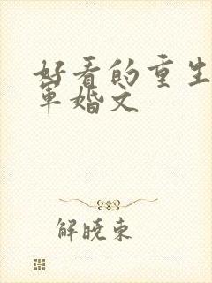 好看的重生年代军婚文