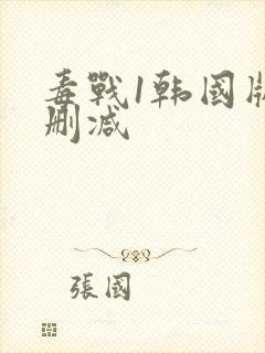 毒战1韩国版无删减封面