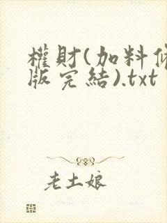 权财(加料修改版完结).txt封面