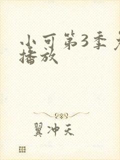 小可第3季免费播放封面