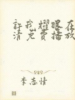 许我耀眼在线高清免费播放