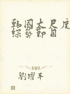 韩国大尺度裸体综艺节目封面