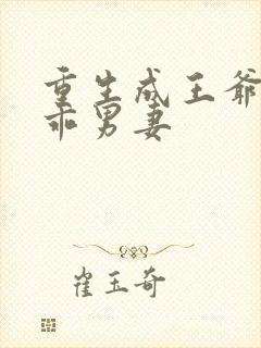 重生成王爷的乖乖男妻封面