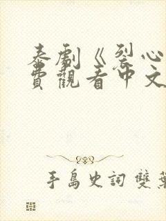 泰剧《裂心》免费观看中文版