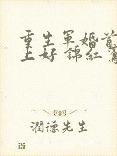 重生军婚首长早上好 锦红鸾