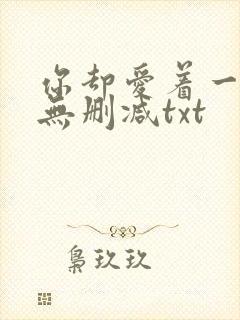 你却爱着一个他无删减txt