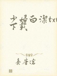 少妇白洁txt下载