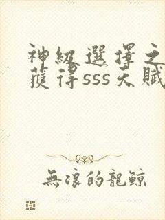 神级选择之开局获得sss天赋小说无弹窗