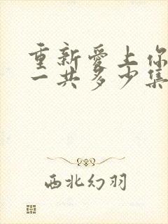 重新爱上你泰剧一共多少集封面