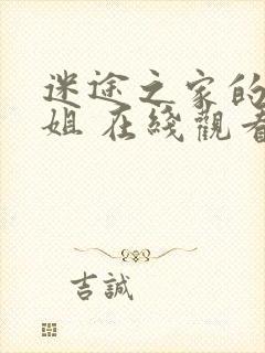 迷途之家的大姐姐 在线观看