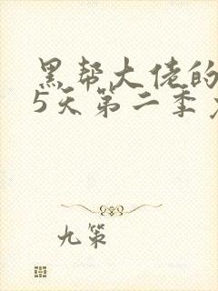 黑帮大佬的365天第二季免费观看全集第一季