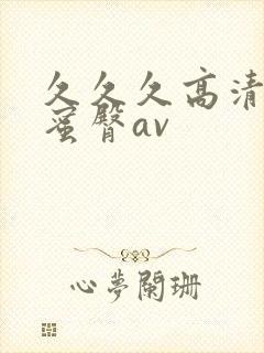 久久久高清中文蜜臀av