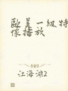 欧美一级特黄录像播放