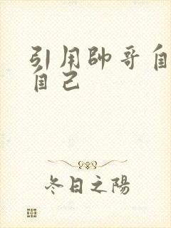 引用帅哥自己玩自己