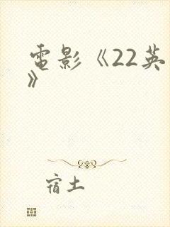 电影《22英里》封面