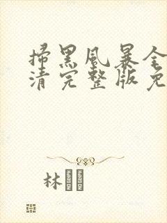 扫黑风暴全集高清完整版免费观看封面