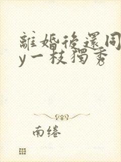 离婚后还同居by一枝独秀封面