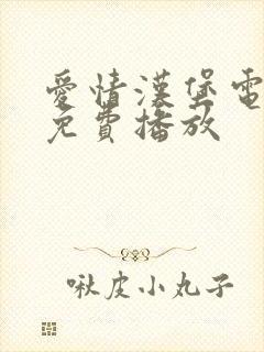 爱情汉堡电视剧免费播放