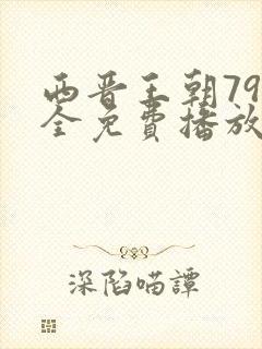 西晋王朝79集全免费播放电视剧