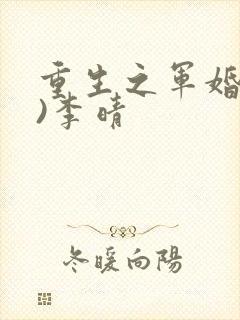 重生之军婚(h)李晴