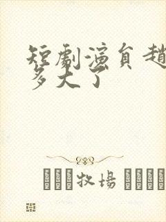 短剧演员赵冠宇多大了封面