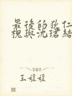 最后的狄仁杰沈槐与沈珺结局封面