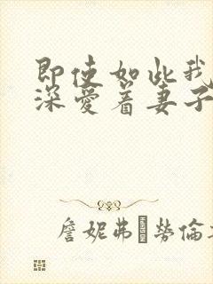 即使如此我还是深爱着妻子第一季封面