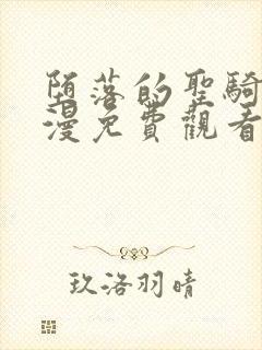 堕落的圣骑士动漫免费观看