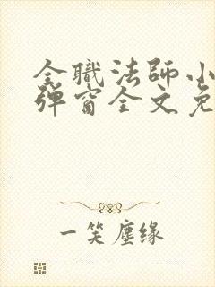 全职法师小说无弹窗全文免费阅读