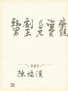 韩剧《治疗》双男主免费观看