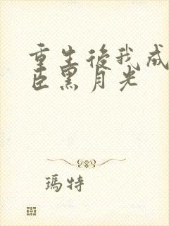 重生后我成了权臣黑月光