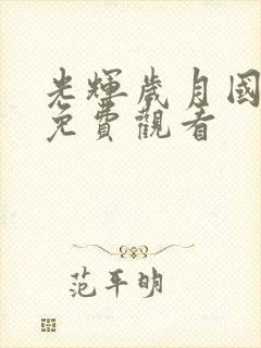 光辉岁月国语版免费观看