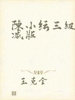 陈小纭三级未删减版封面