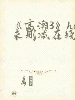 《高潮3》hd未删减在线