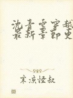 沈青云穿越小说最新章节更新