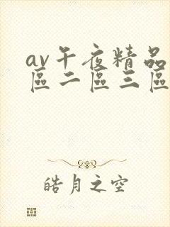 av午夜精品一区二区三区