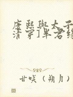 康熙与太子妃[清穿]半君缘