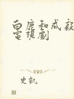 白鹿和成毅演的电视剧