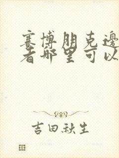 赛博朋克边缘行者哪里可以看