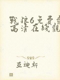 战狼6免费观看高清在线观看国语版