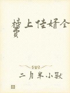 榜上佳婿全集免费