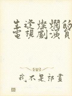 生逢灿烂的日子电视剧演员表