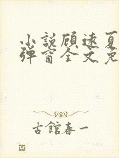 小说顾远夏婉无弹窗全文免费阅读