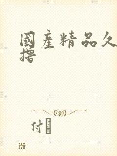 国产精品久久久撸封面